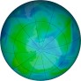Antarctic ozone map for 2024-02-19